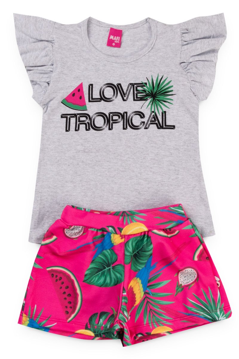 conjunto infantil love tropical mafi kids 1800
