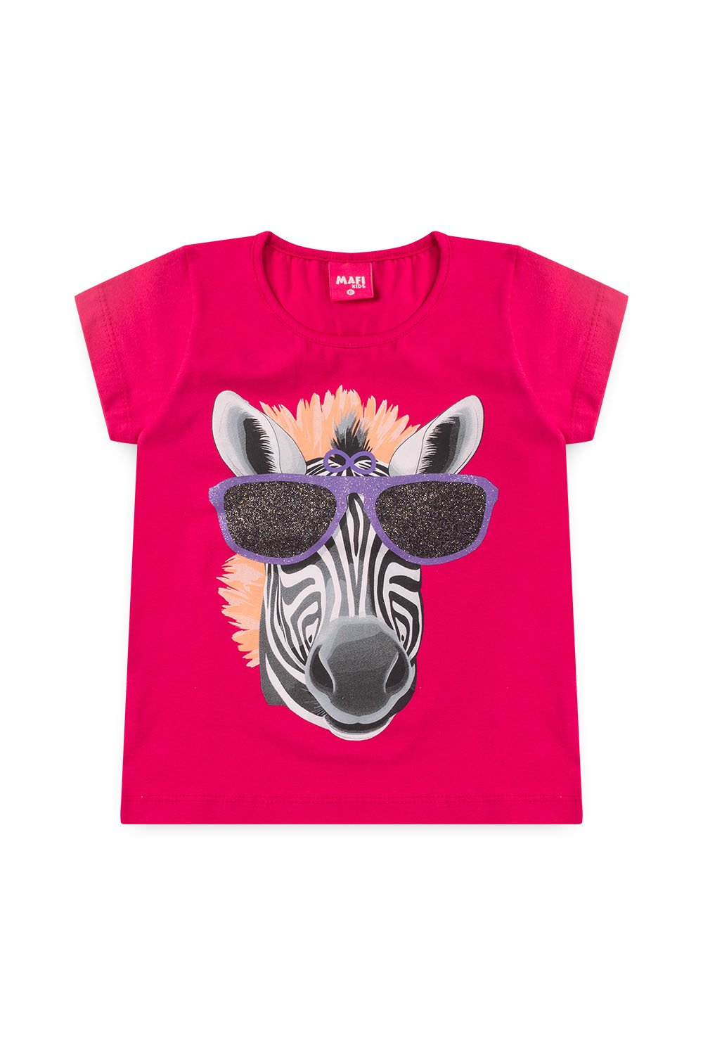 Conjunto Zebra Blusa e Shorts- Pink- Imagine Ella