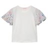 04 jardineira em sarja com blusa flower menina e boneca