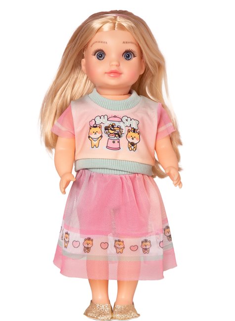 01 conjunto blusa e saia midi menina e boneca