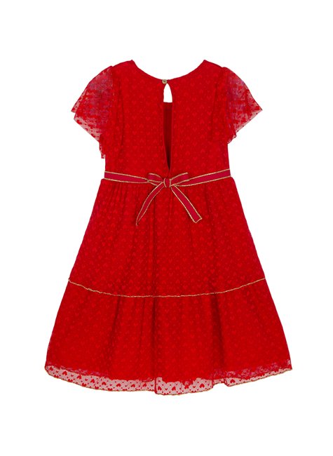 03 vestido em tule rendado menina e boneca